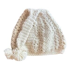 Novica  Handmade 100% Alpaca Wool Cream Hat Made in Peru
